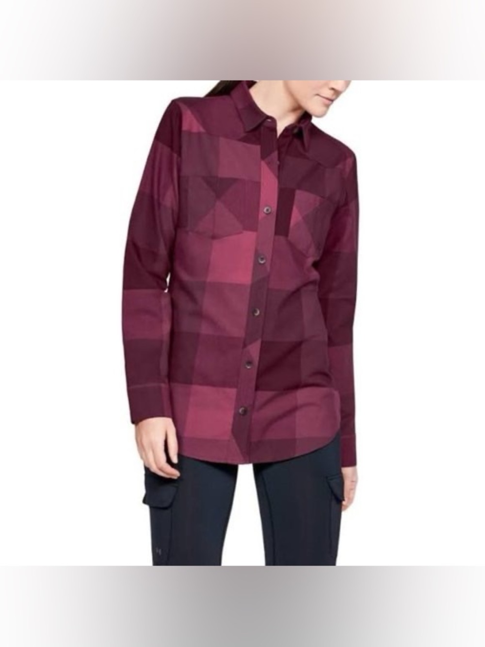 Under Armour women’s  Tradesman Flannel 2.0 long-sleeve shirt